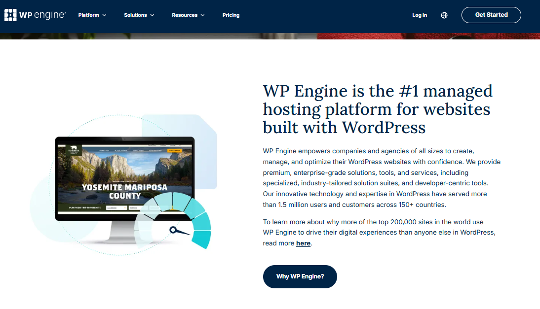 WP Engine Managed WordPress Hosting Platform Overview
